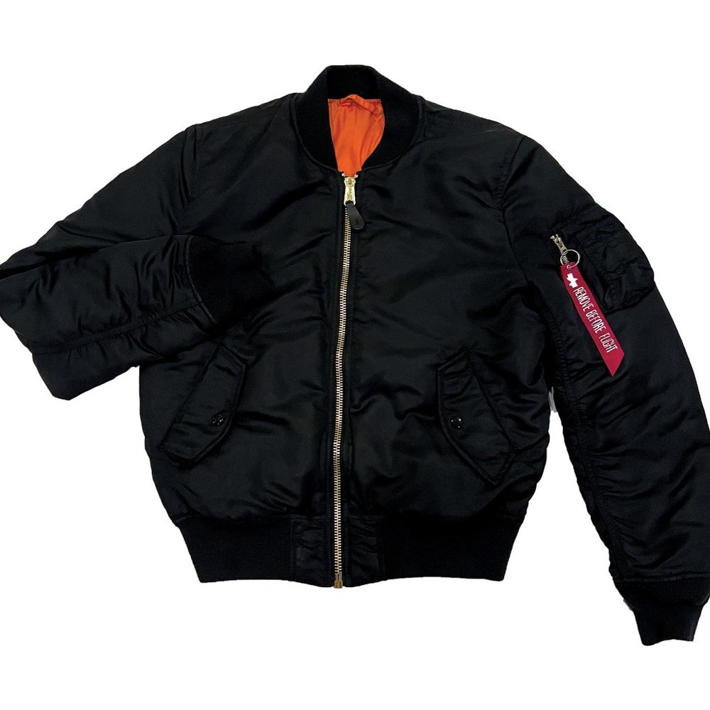 Alpha Industries MA-1 Bomber Jacket Slim Fit / Black / Large
